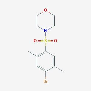 molecular formula C12H16BrNO3S B411189 4-[(4-Bromo-2,5-dimethylphenyl)sulfonyl]morpholine CAS No. 333311-41-4