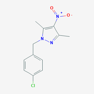 molecular formula C12H12ClN3O2 B411192 1-(4-chlorobenzyl)-3,5-dimethyl-4-nitro-1H-pyrazole CAS No. 333311-68-5