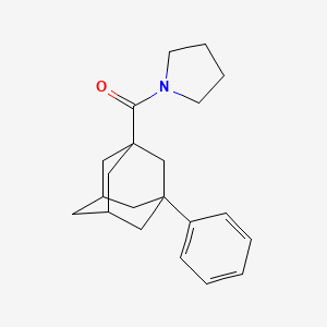 molecular formula C21H27NO B4111942 1-[(3-phenyl-1-adamantyl)carbonyl]pyrrolidine 