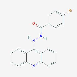 molecular formula C20H14BrN3O B411195 N'-(9-acridinyl)-4-bromobenzohydrazide 