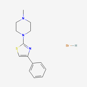 molecular formula C14H18BrN3S B4111952 1-methyl-4-(4-phenyl-1,3-thiazol-2-yl)piperazine hydrobromide 