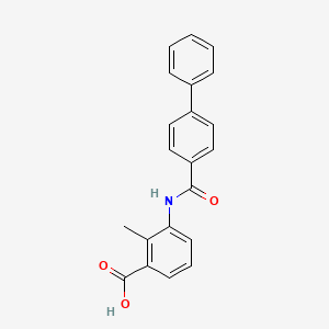 molecular formula C21H17NO3 B4111969 3-[(4-biphenylylcarbonyl)amino]-2-methylbenzoic acid 