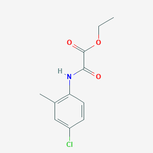 molecular formula C11H12ClNO3 B411197 Ethyl (4-chloro-2-methylanilino)(oxo)acetate 