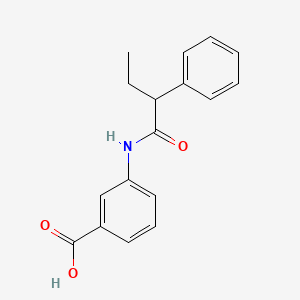 molecular formula C17H17NO3 B4111989 3-[(2-phenylbutanoyl)amino]benzoic acid 