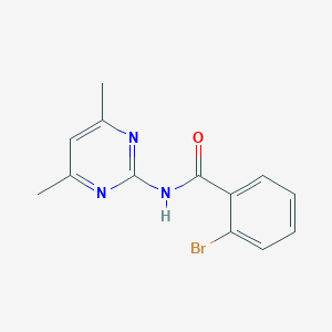 molecular formula C13H12BrN3O B411199 2-bromo-N-(4,6-dimethyl-2-pyrimidinyl)benzamide 