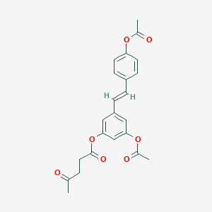 B041120 [3-acetyloxy-5-[(E)-2-(4-acetyloxyphenyl)ethenyl]phenyl] 4-oxopentanoate CAS No. 861446-23-3