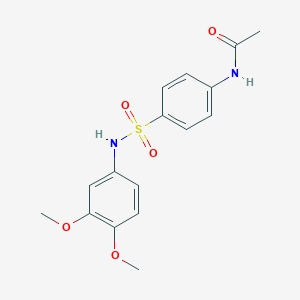 molecular formula C16H18N2O5S B411201 N-[4-[(3,4-二甲氧基苯基)磺酰基]苯基]乙酰胺 CAS No. 333446-32-5