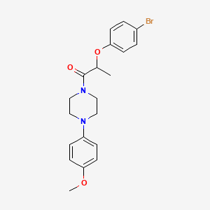 molecular formula C20H23BrN2O3 B4112039 1-[2-(4-bromophenoxy)propanoyl]-4-(4-methoxyphenyl)piperazine 