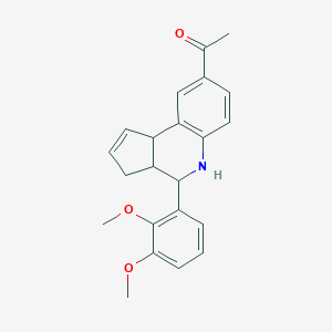 1-[4-(2,3-dimethoxyphenyl)-3a,4,5,9b-tetrahydro-3H-cyclopenta[c]quinolin-8-yl]ethanone
