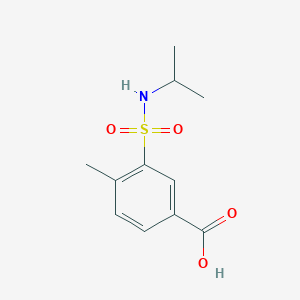 molecular formula C11H15NO4S B4112063 3-[(isopropylamino)sulfonyl]-4-methylbenzoic acid 