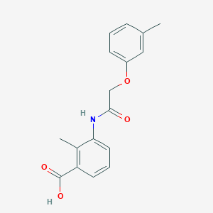 molecular formula C17H17NO4 B4112085 2-methyl-3-{[(3-methylphenoxy)acetyl]amino}benzoic acid 