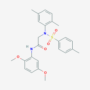 molecular formula C25H28N2O5S B411210 N-(2,5-dimethoxyphenyl)-2-{2,5-dimethyl[(4-methylphenyl)sulfonyl]anilino}acetamide 