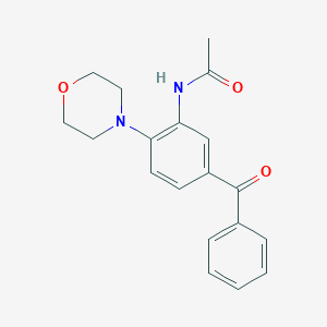 molecular formula C19H20N2O3 B4112117 N-[5-benzoyl-2-(4-morpholinyl)phenyl]acetamide 