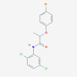 molecular formula C15H12BrCl2NO2 B4112147 2-(4-bromophenoxy)-N-(2,5-dichlorophenyl)propanamide 