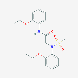 molecular formula C19H24N2O5S B411218 2-[2-ethoxy(methylsulfonyl)anilino]-N-(2-ethoxyphenyl)acetamide 
