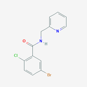 5-bromo-2-chloro-N-(2-pyridinylmethyl)benzamide