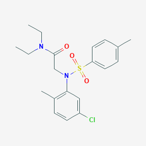 molecular formula C20H25ClN2O3S B411223 2-{5-chloro-2-methyl[(4-methylphenyl)sulfonyl]anilino}-N,N-diethylacetamide 