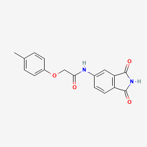 molecular formula C17H14N2O4 B4112266 N-(1,3-dioxo-2,3-dihydro-1H-isoindol-5-yl)-2-(4-methylphenoxy)acetamide 