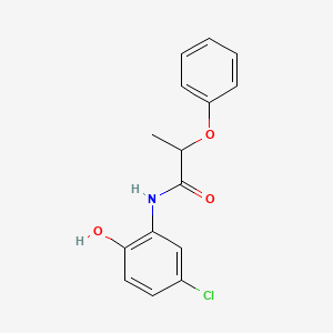 molecular formula C15H14ClNO3 B4112268 N-(5-chloro-2-hydroxyphenyl)-2-phenoxypropanamide 