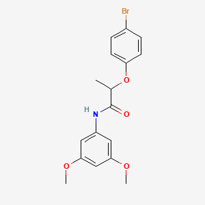 molecular formula C17H18BrNO4 B4112295 2-(4-bromophenoxy)-N-(3,5-dimethoxyphenyl)propanamide 