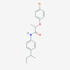 molecular formula C19H22BrNO2 B4112316 2-(4-bromophenoxy)-N-(4-sec-butylphenyl)propanamide 
