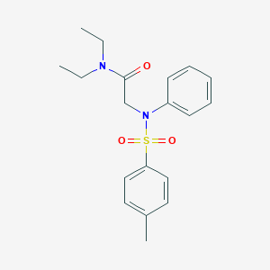 molecular formula C19H24N2O3S B411233 N,N-diethyl-2-{[(4-methylphenyl)sulfonyl]anilino}acetamide 