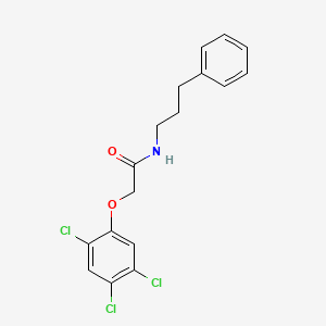 N-(3-phenylpropyl)-2-(2,4,5-trichlorophenoxy)acetamide