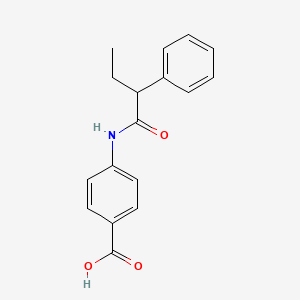 molecular formula C17H17NO3 B4112353 4-[(2-phenylbutanoyl)amino]benzoic acid 