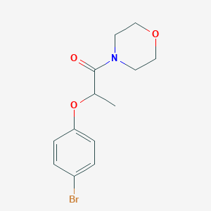 molecular formula C13H16BrNO3 B4112378 4-[2-(4-bromophenoxy)propanoyl]morpholine 