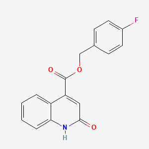 molecular formula C17H12FNO3 B4112402 4-fluorobenzyl 2-hydroxy-4-quinolinecarboxylate 