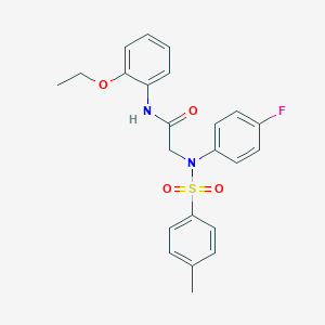 N-(2-ethoxyphenyl)-2-{4-fluoro[(4-methylphenyl)sulfonyl]anilino}acetamide