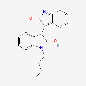 molecular formula C20H18N2O2 B4112457 1-butyl-3,3'-biindole-2,2'(1H,1'H)-dione 