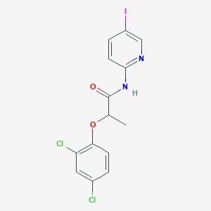 molecular formula C14H11Cl2IN2O2 B4112484 2-(2,4-dichlorophenoxy)-N-(5-iodo-2-pyridinyl)propanamide 