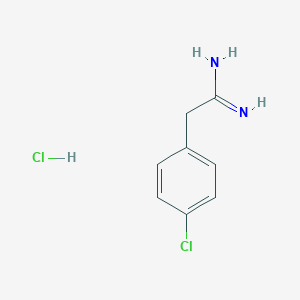 molecular formula C8H10Cl2N2 B041125 2-(4-氯苯基)乙酰胺盐酸盐 CAS No. 6487-93-0
