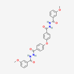 molecular formula C30H26N4O7 B4112507 N',N''-[oxybis(4,1-phenylenecarbonyl)]bis(3-methoxybenzohydrazide) 