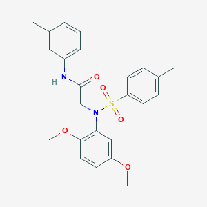 2-{2,5-dimethoxy[(4-methylphenyl)sulfonyl]anilino}-N-(3-methylphenyl)acetamide