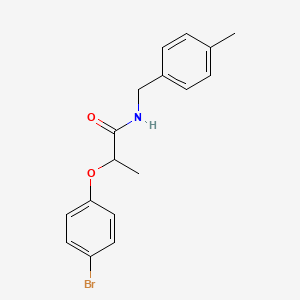 molecular formula C17H18BrNO2 B4112521 2-(4-bromophenoxy)-N-(4-methylbenzyl)propanamide 