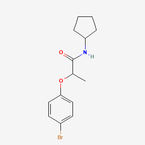 molecular formula C14H18BrNO2 B4112522 2-(4-bromophenoxy)-N-cyclopentylpropanamide 