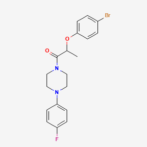 molecular formula C19H20BrFN2O2 B4112554 1-[2-(4-bromophenoxy)propanoyl]-4-(4-fluorophenyl)piperazine 