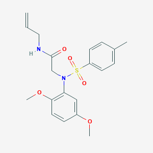 N-allyl-2-{2,5-dimethoxy[(4-methylphenyl)sulfonyl]anilino}acetamide