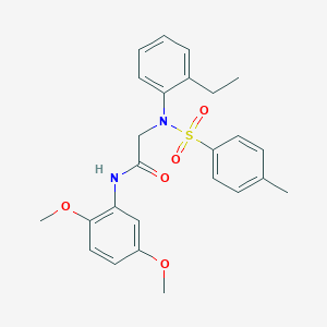 N-(2,5-dimethoxyphenyl)-N~2~-(2-ethylphenyl)-N~2~-[(4-methylphenyl)sulfonyl]glycinamide