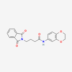 molecular formula C20H18N2O5 B4112603 N-(2,3-dihydro-1,4-benzodioxin-6-yl)-4-(1,3-dioxo-1,3-dihydro-2H-isoindol-2-yl)butanamide 