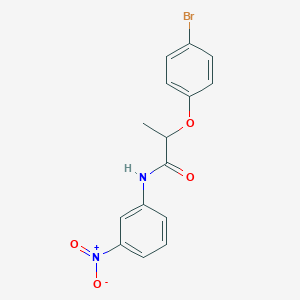 molecular formula C15H13BrN2O4 B4112647 2-(4-bromophenoxy)-N-(3-nitrophenyl)propanamide 