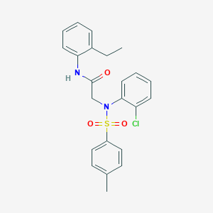 2-{2-chloro[(4-methylphenyl)sulfonyl]anilino}-N-(2-ethylphenyl)acetamide
