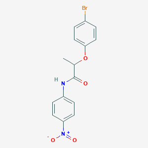 molecular formula C15H13BrN2O4 B4112690 2-(4-bromophenoxy)-N-(4-nitrophenyl)propanamide 