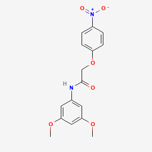 molecular formula C16H16N2O6 B4112727 N-(3,5-dimethoxyphenyl)-2-(4-nitrophenoxy)acetamide 