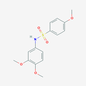 molecular formula C15H17NO5S B411275 N-(3,4-dimethoxyphenyl)-4-methoxybenzenesulfonamide CAS No. 333449-14-2