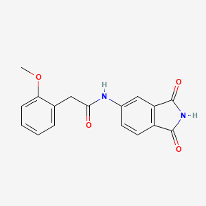 molecular formula C17H14N2O4 B4112759 N-(1,3-dioxo-2,3-dihydro-1H-isoindol-5-yl)-2-(2-methoxyphenyl)acetamide 
