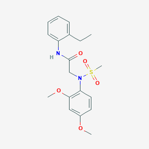 2-[2,4-dimethoxy(methylsulfonyl)anilino]-N-(2-ethylphenyl)acetamide