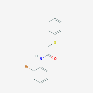 N-(2-bromophenyl)-2-[(4-methylphenyl)sulfanyl]acetamide